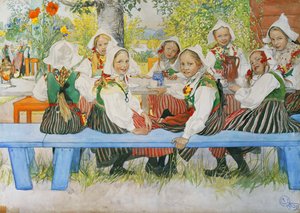 Kersti születésnapja, 1909 alkotó: Carl Larsson