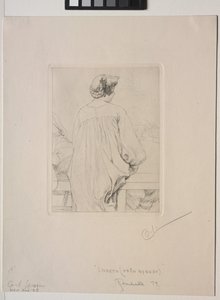 Lisbeth, Hátulról nézve alkotó: Carl Larsson