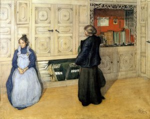 Anya és lánya alkotó: Carl Larsson