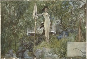 Szabadtéri műterem. Egy otthonból (26 akvarell) alkotó: Carl Larsson