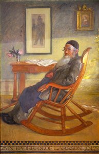 A művész apjának portréja alkotó: Carl Larsson