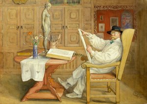 Önarckép (az új stúdióban) alkotó: Carl Larsson