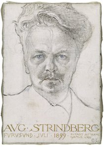 August Strindberg író alkotó: Carl Larsson