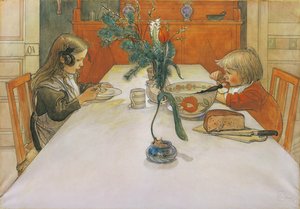 Az esti vacsora, 1905 alkotó: Carl Larsson