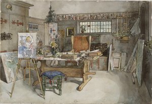 A stúdió. Az otthonból (26 akvarell) alkotó: Carl Larsson