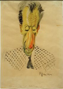 B.F.Dolbin / C.-F. karikatúrája. Hollitzer, 1925 alkotó: Carl Leopold Hollitzer