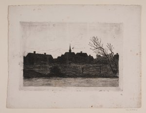Hornbæk templom, nyári este alkotó: Carl Locher