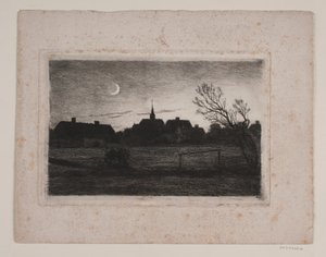Hornbæk templom, nyári este alkotó: Carl Locher