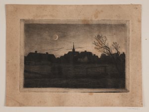 Hornbæk templom, nyári este alkotó: Carl Locher
