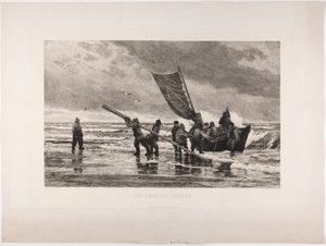 Skagen strandján