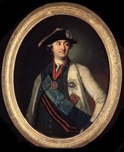 ""Portré du comte Alekszej Grigorjevics Orlov (1737-1808), Commandant des Navales Russes" (A flotta főparancsnokának portréja, Alekszej Grigorjevics Orlov Chesma grófja (1737-1808)) Peinture de Johan Carln Ludw Christineck (1732/3-17 alkotó: Carl Ludwig Christinek