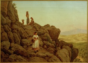 C.L.Jessen, sziklás táj Rocca di Papa közelében