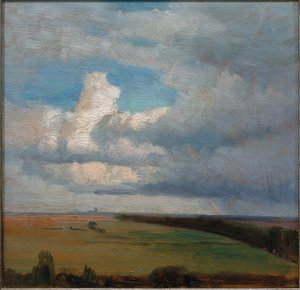 Táj München közelében alkotó: Carl Ludwig Seeger