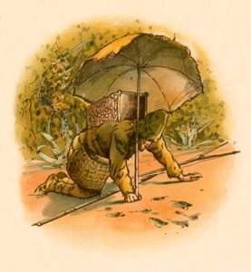 Robinson Crusoe lábnyomokat lát
