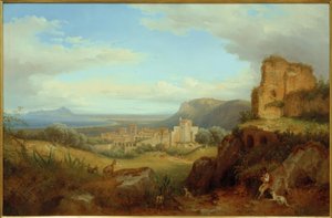 C. Hajnalcsillag, kilátás a Terracina-ra alkotó: Carl Morgenstern
