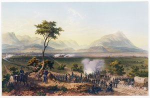 Monterey elfoglalása, az Egyesült Államok és Mexikó közötti háborúból, pub. 1851 (színes litográfia)