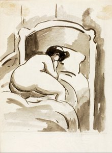 Női meztelen fekvő alkotó: Carl Newman