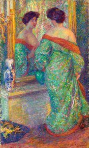 Lady Reflected in Mirror, 1910 előtt.