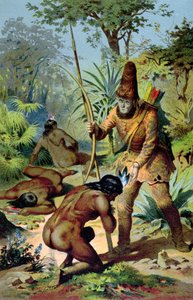 Robinson Crusoe és az ember péntek, 1880 körül