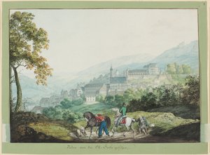 Baden kelet felől nézve alkotó: Carl Philipp Fohr