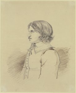 A heidelbergi „Teutsche Lesegesellschaft” köréhez tartozó ismeretlen diák portréja, 1816 alkotó: Carl Philipp Fohr