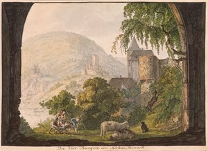 Neckar Steinach négy kastélya (wc papíron)