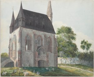 A Totenkapelle Kiedrichben, 1814 körül.
