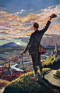 A KATONA HAZA VISSZATÉRÉSE – Carl Robert Arthur Thiele illusztrációja 1860-1936
