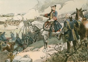Nagy Frigyes (1712-1786) a hohenfriedbergi csatában 1745-ben.