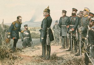 I. Vilmos porosz király és német császár (1797-1888), aki 1870-ben, a sedani csata után fogadja III. Napóleon kapitulációját