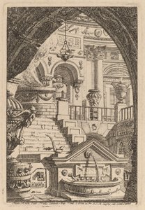 Fantázia egy antik templomról alkotó: Carl Schütz