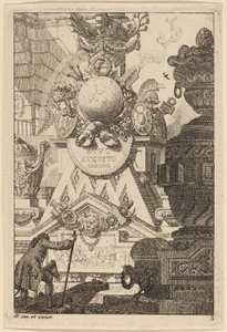 Fantázia egy antik trófeáról Augustusnak alkotó: Carl Schütz