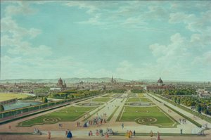 Bécs a Felső-Belvedere felől nézve