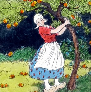 Grimm testvérek - Tündérmesék - Hulda anya. A kép dátuma 1910 körül. Carl Simon Archívum
