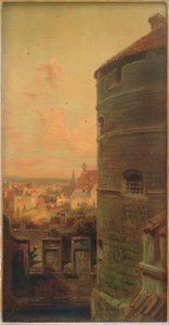 Az emésztőtorony Rothenburg ob der Tauberben alkotó: Carl Spitzweg