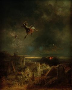 Boszorkányok lovaglása alkotó: Carl Spitzweg