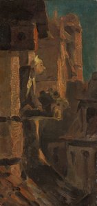 Hol a tűz? alkotó: Carl Spitzweg