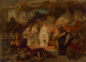 Suchnelda Germanicus diadalmenetében alkotó: Carl Theodor von Piloty