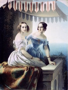 Marie Nikolaievna orosz nagyhercegnők (Leuchtenberg hercegnő) portréja alkotó: Carl Timoleon von Neff