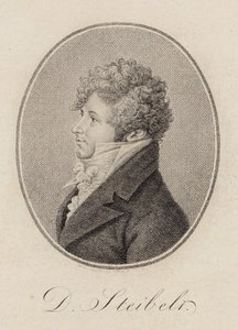 Daniel Steibelt zongoraművész és zeneszerző portréja 1765-1823, 1809.