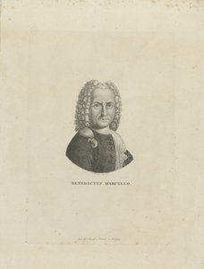 Benedetto Marcello zeneszerző portréja 1686-1739, c. 1795.
