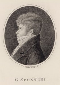 Gaspare Spontini karmester és zeneszerző portréja 1774-1851, 1813.