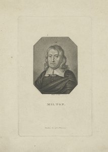 John Milton költő portréja 1608-1674, kb. 1818-1821.