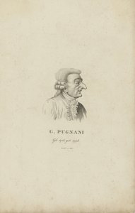 Gaetano Pugnani hegedűművész és zeneszerző portréja 1731-1798, 1815.