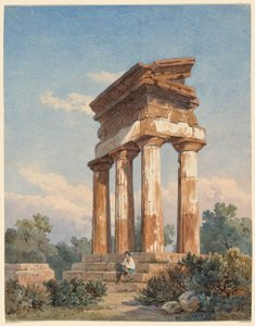 Egy templomrom Agrigentóban alkotó: Carl Wilhelm Götzloff