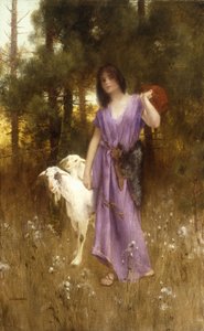 A pásztorlány (olaj, vászon) alkotó: Carl Wunnerberg