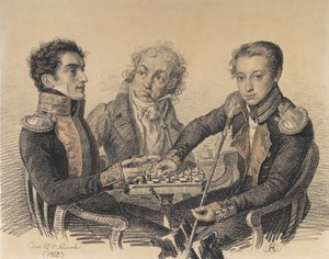 Zakhar Szemjonovics Herheulidze gróf 1797-1856, Alekszej Ivanovics Cserkasov báró 1799-1855. alkotó: Carl von Hampeln
