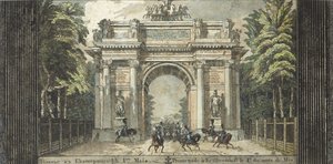 Fesztivál Catherinehofban, 1824-1825. alkotó: Carl von Hampeln