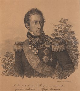 Alexandre Andrault de Langeron gróf portréja 1763-1831, 1820.