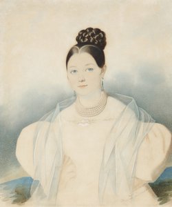 Jekaterina Alekszandrovna Zubova grófnő portréja, szül.: Obolenszkaja 1811-1843, 1830-as évek.